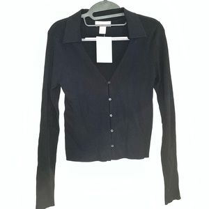 Black longsleeve button up